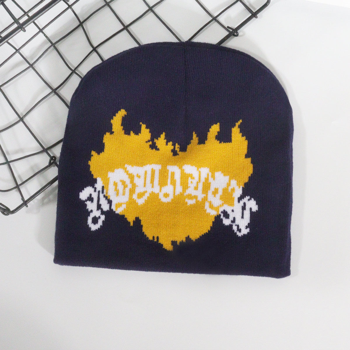 Wholesale Y2K Jacquard Knitted Hat Love Flame Woolen Hat