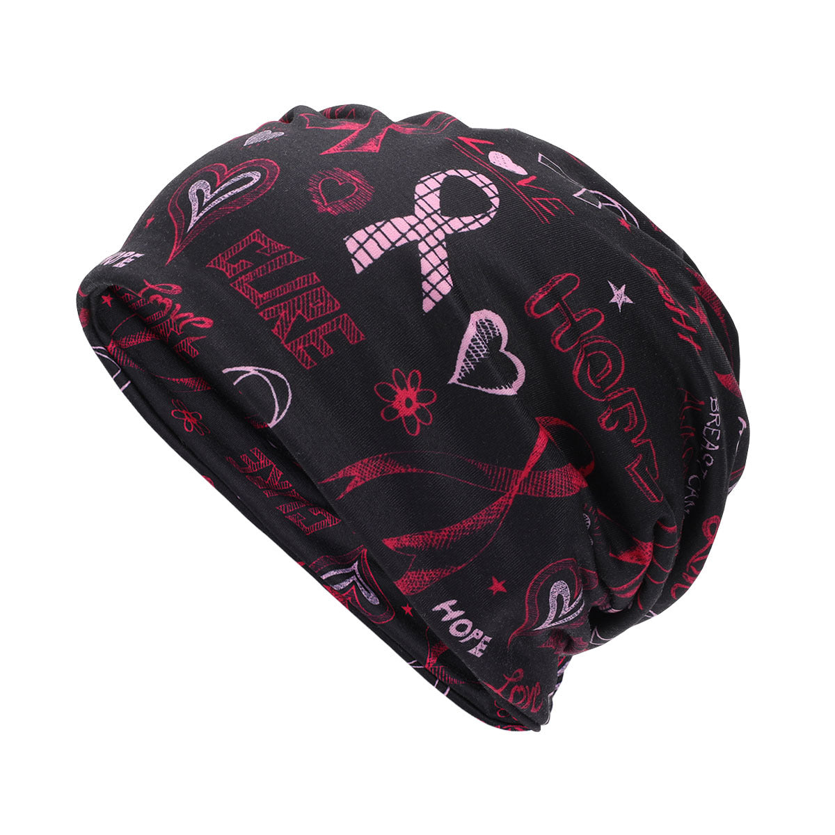 Wholesale Classic Love Breast Color Turban Color Pullover Hat
