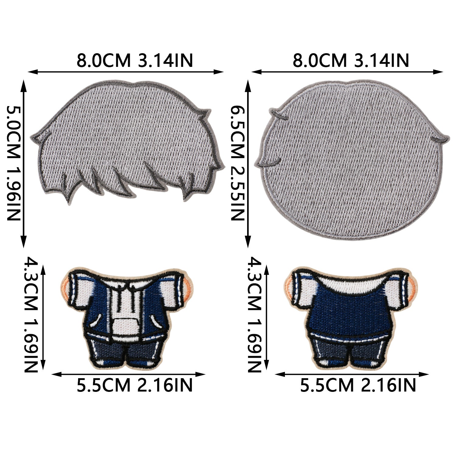 Wholesale Fashion Embroidered Iron On Patches Cozy Woven Doll Design For Jeans Canvas Bag DIY Craft Supply Bag Charm OLY Exclusive