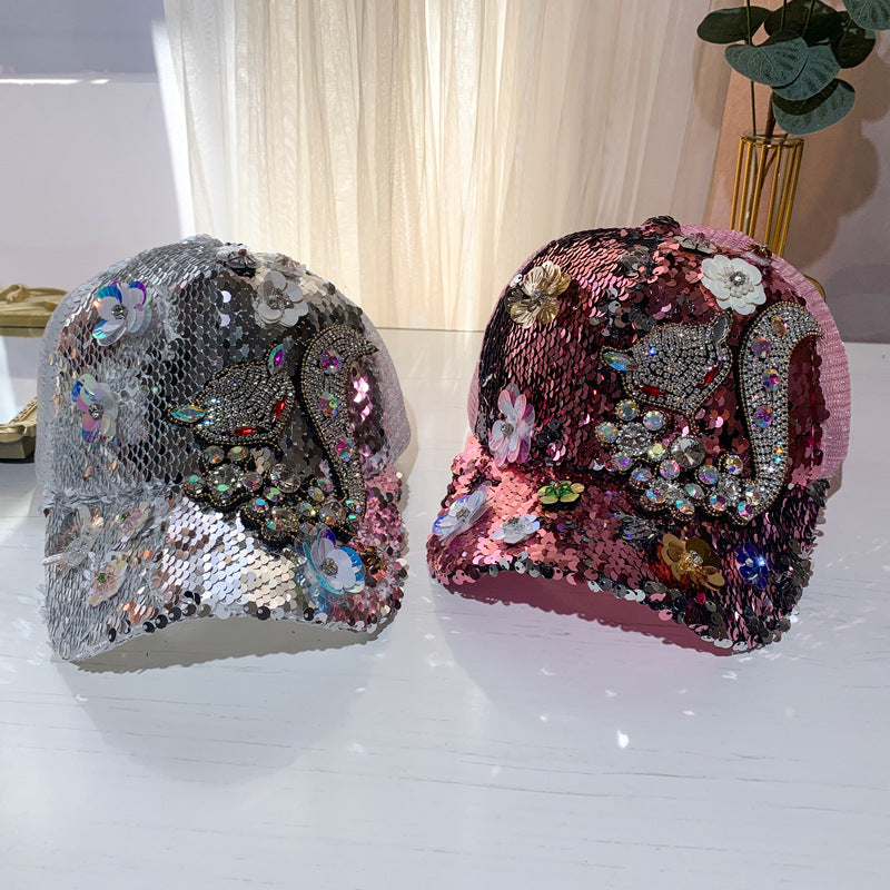 Wholesale Rhinestone Sequin Baseball Cap