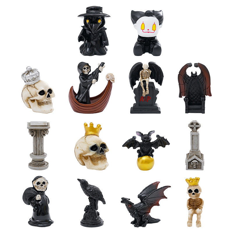 Wholesale  Skeleton Angel Resin Ornament Decorative Car Desktop Accessory Gift