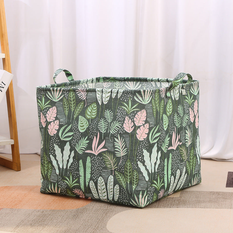 Wholesale Cotton and Linen Thickened Foldable Storage Basket