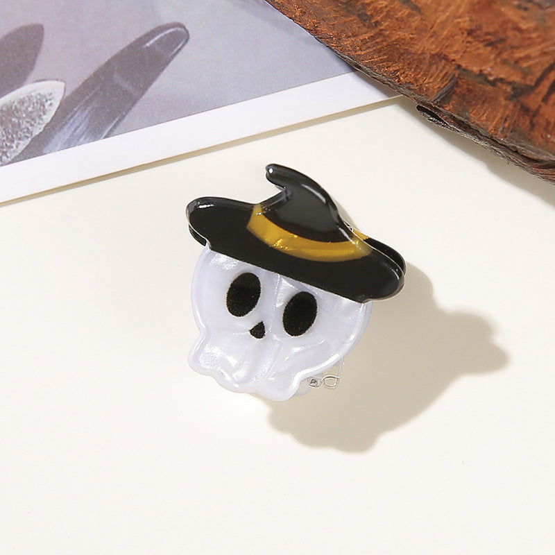 Wholesale Dark Style PVC Pumpkin Ghost Shark Claw Hair Clip  Creative Hair Accessory For Resale