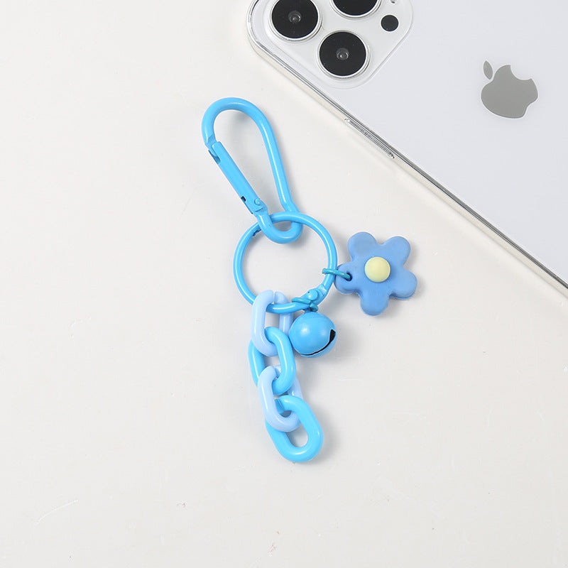 Wholesale Flower Chain Bell Keychain