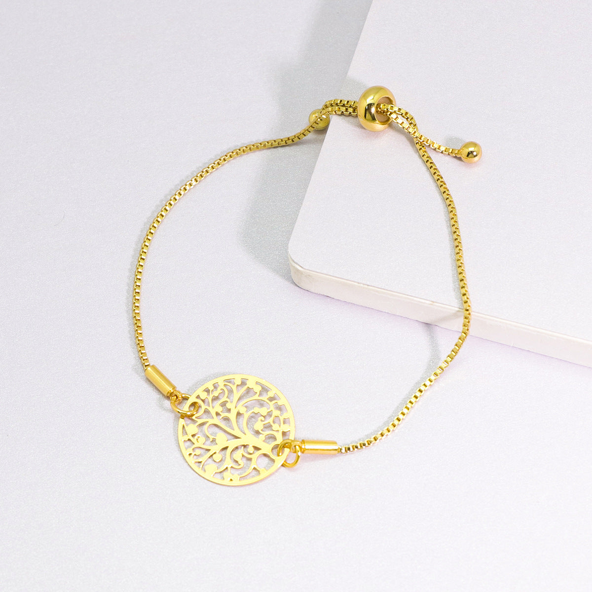 Wholesale Fashion all-match titanium steel bracelet women's European and American new 18K gold stainless steel love bracelet high sense