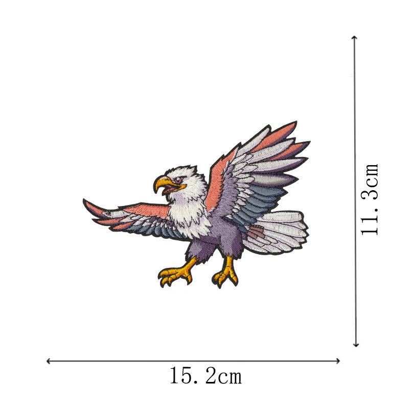 Wholesale 12 Pcs Eagle Motorcycle Embroidered Patches Large DIY Sew On et Badge Chic Fashion Biker Decor Gift For Resale