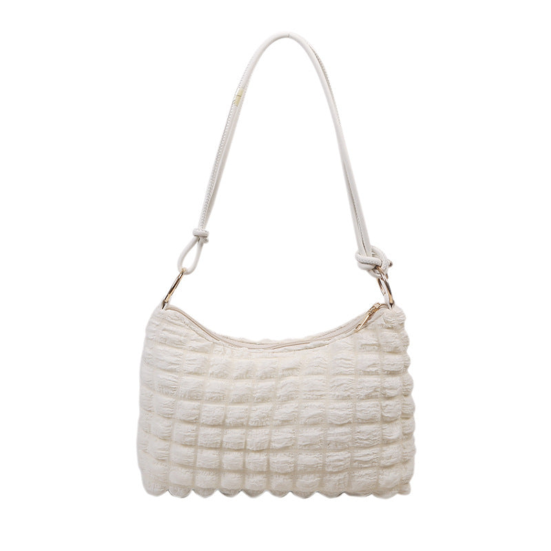 Wholesale Yunduo Lingge Pleated High Capacity Shoulder Bag