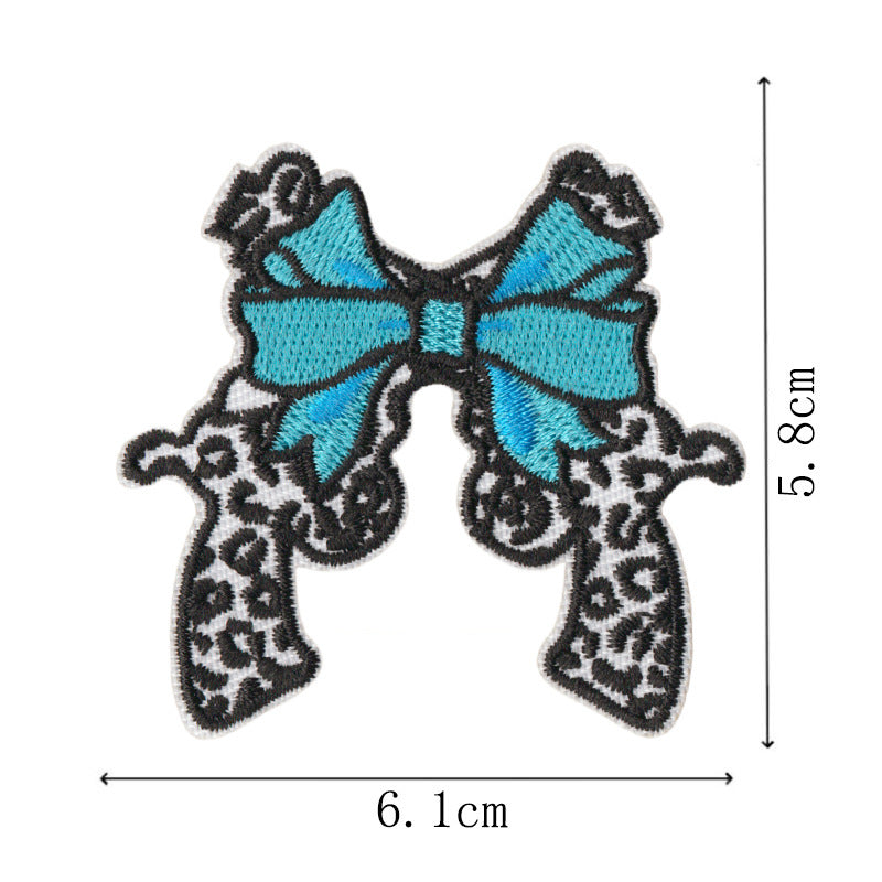 Wholesale 9 Piece Cartoon Cowboy Embroidered Patches With Adhesive Backing For Clothing Towel DIY Accessory