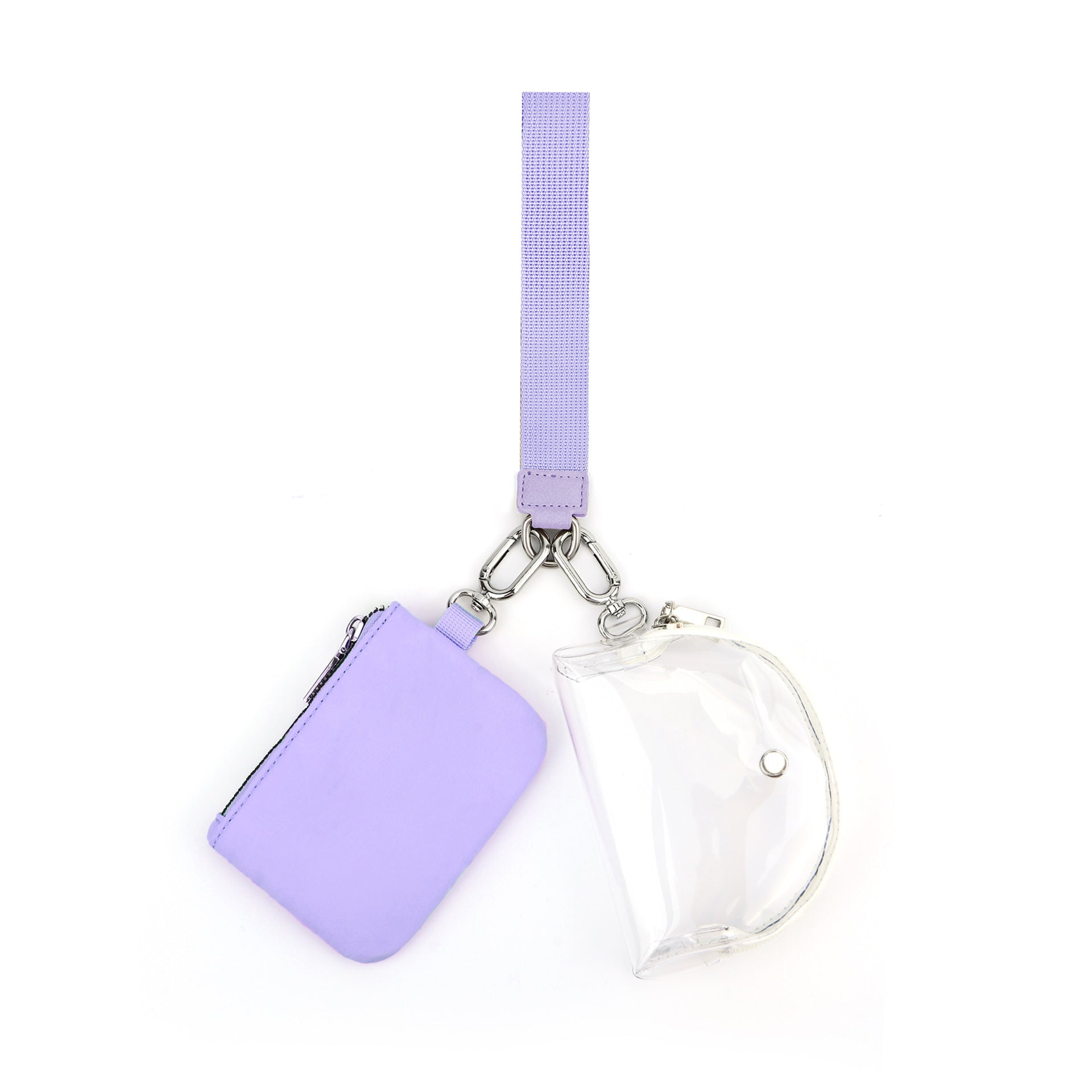 Wholesale Transparent Pvc Card Holder Wrist Bag Portable Bank Card Coin Storage Bag