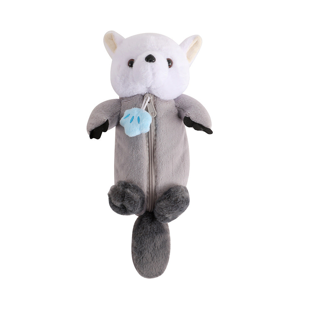 Wholesale Animal Shape Plush and Cute Decompression Doll Stationery Pencil Bag