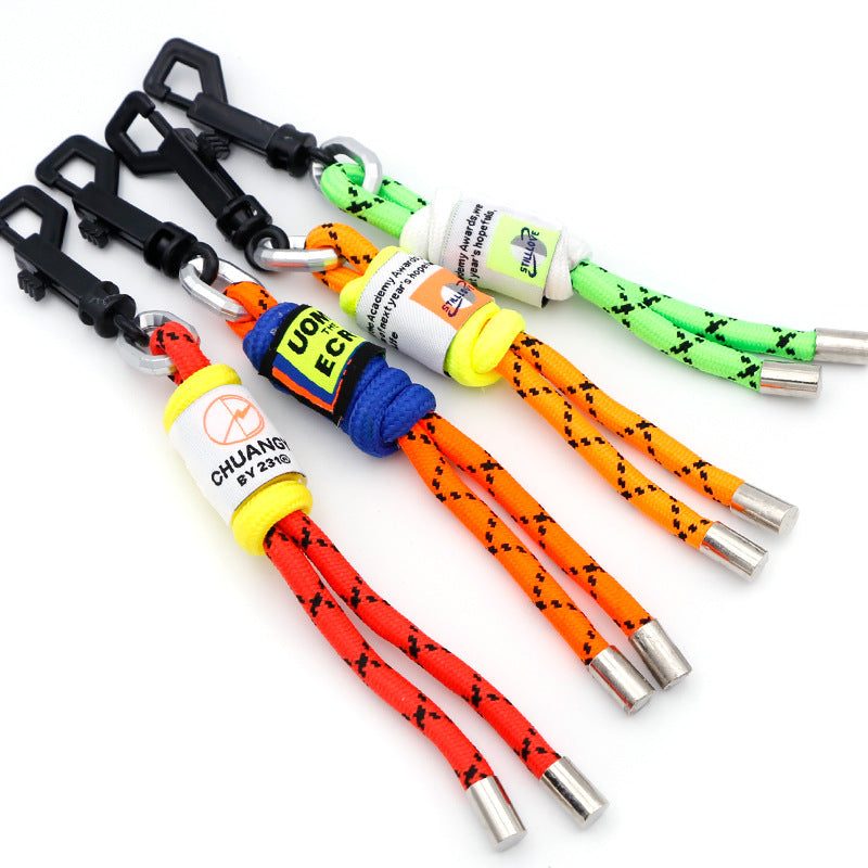 Wholesale Braided Lanyard Bag Accessories Webbing Keychain
