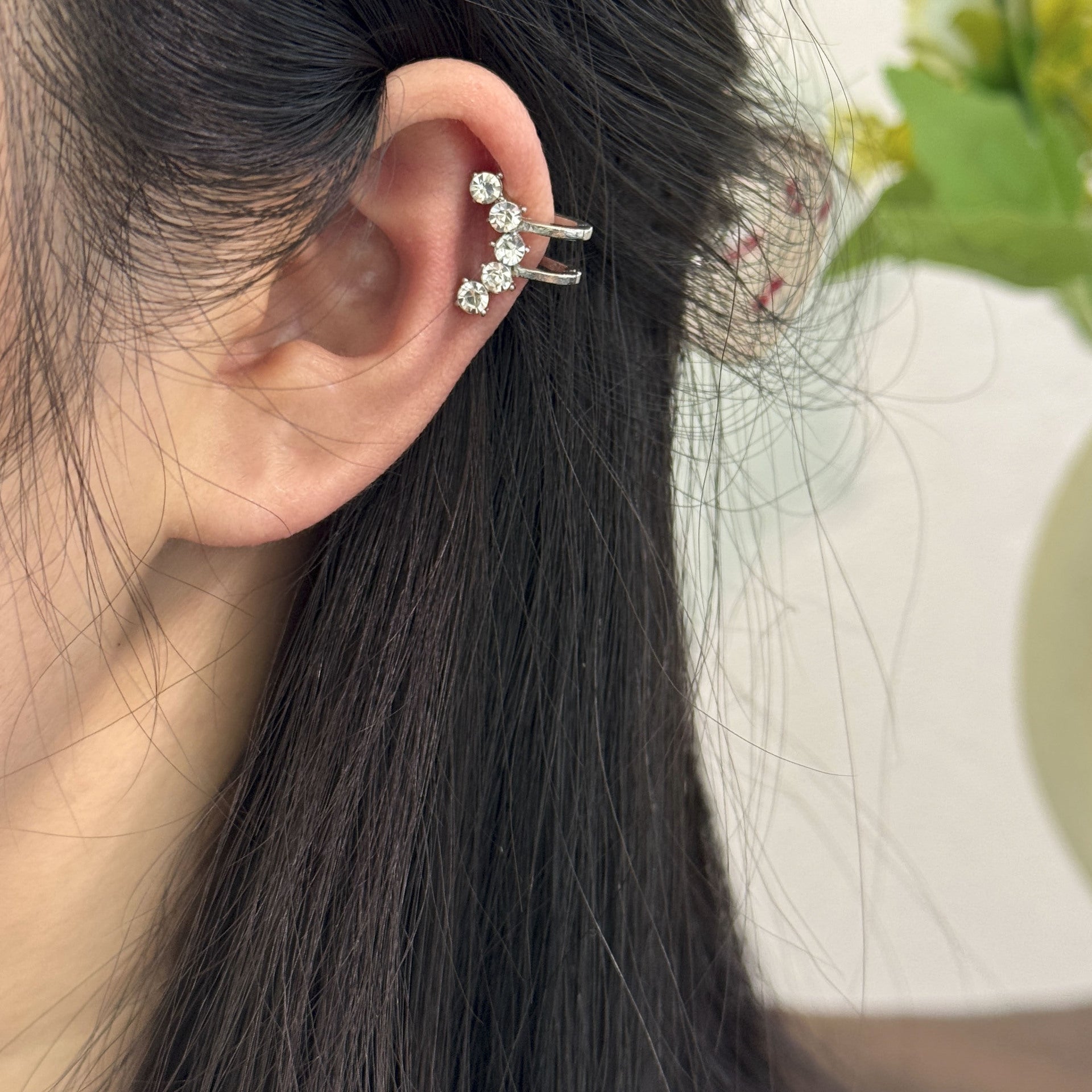 Wholesale Big Dipper Zircon Stud Earrings Silver Tone Trendy Jewelry Accessory For Everyday Wear And Boutique Resale