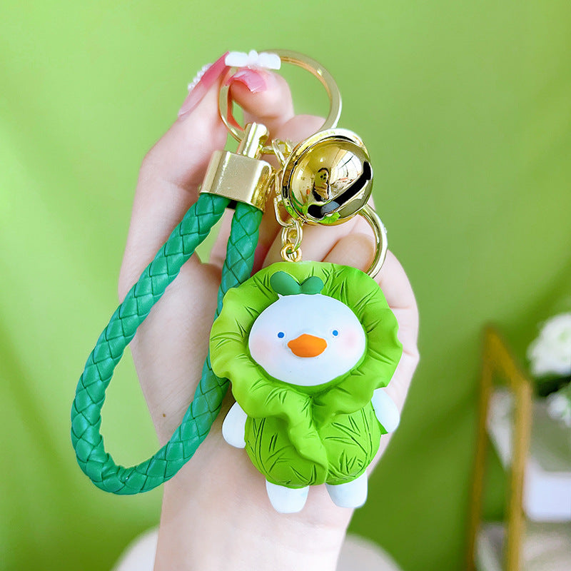 Wholesale Resin Star Snow Unicorn Keychain