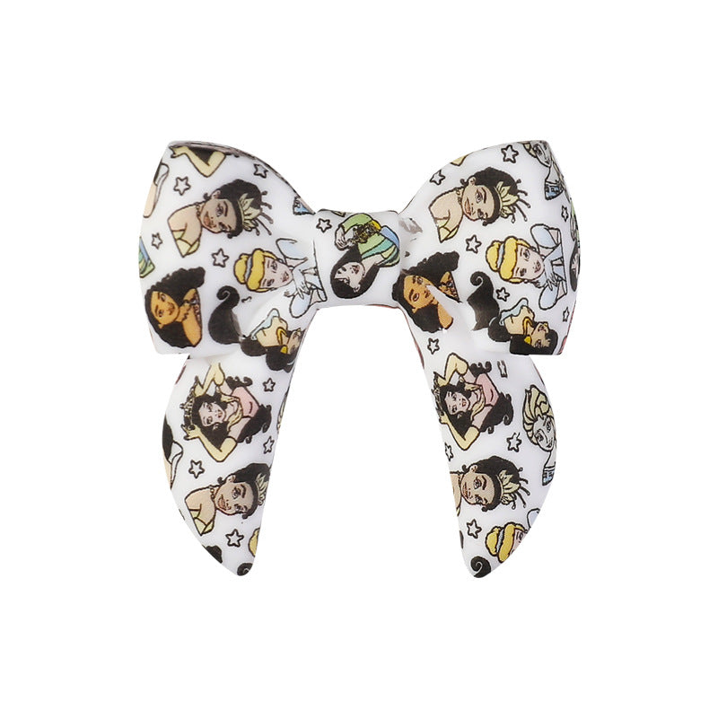 Wholesale 20pcs Bow silicone beads  Focal Beads