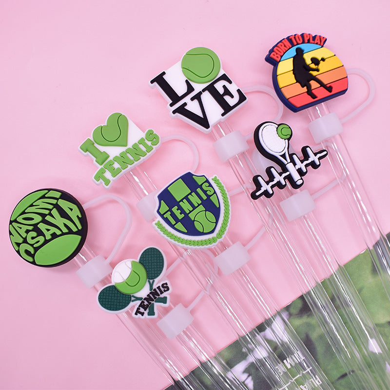 Wholesale Random 100pcs 10MM Tennis Sports Dust Plug Straw Accessories