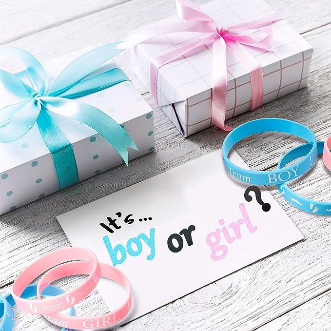 Wholesale  20pcs Team boy Girl Gender Party Silicone Rubber Bracelet