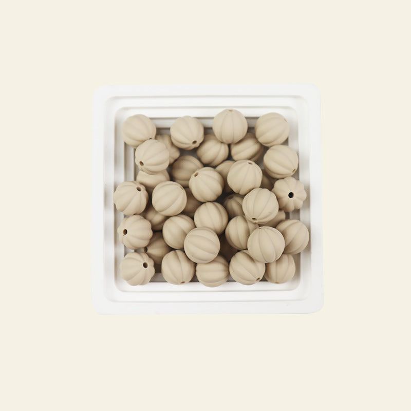 Wholesale 100pcs/pack Candy-colored silicone pumpkin beads