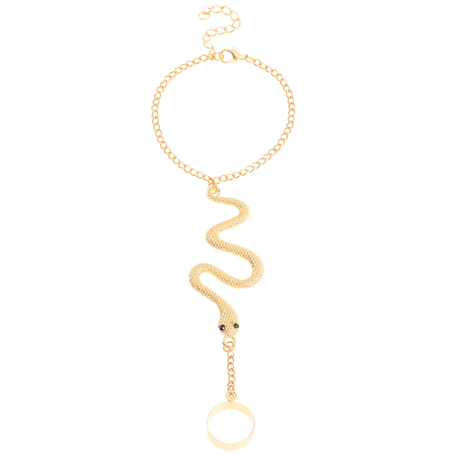 Wholesale Halloween Jewelry Niche Elegant Snake Spider Chain Ring Bracelet