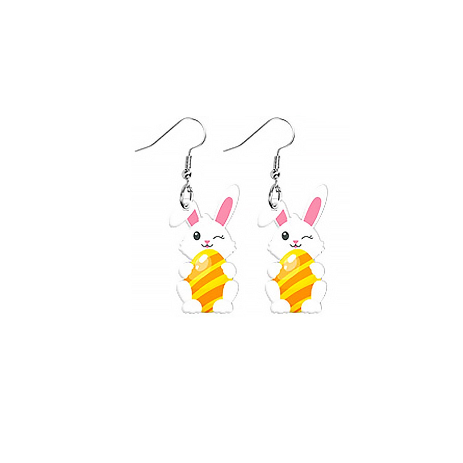 Wholesale Easter rabbit Egg Mushroom Double-sided Acrylic Earrings