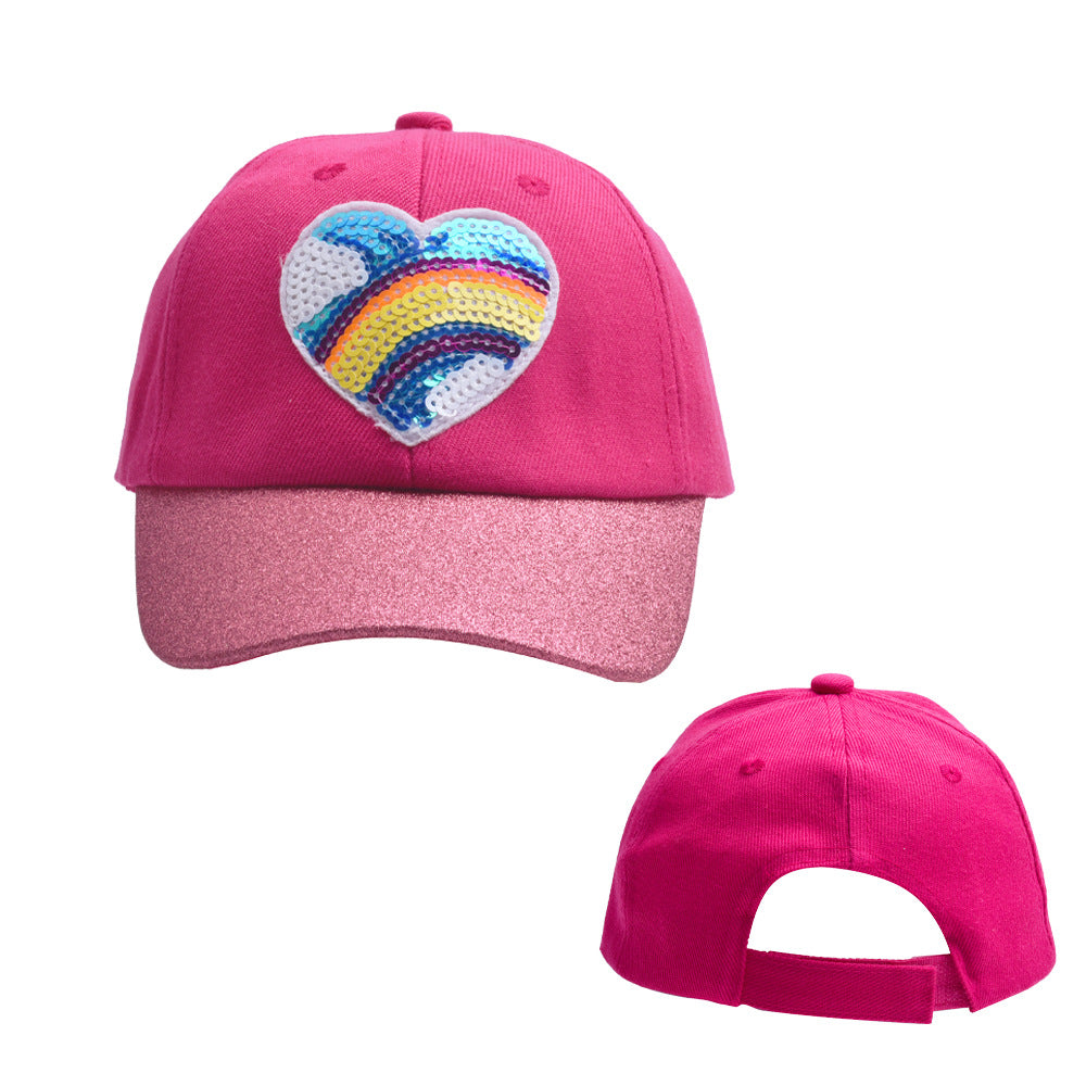 Wholesale children's hat cartoon colorful baseball hat unicorn sun hat baby girl little dinosaur peaked cap