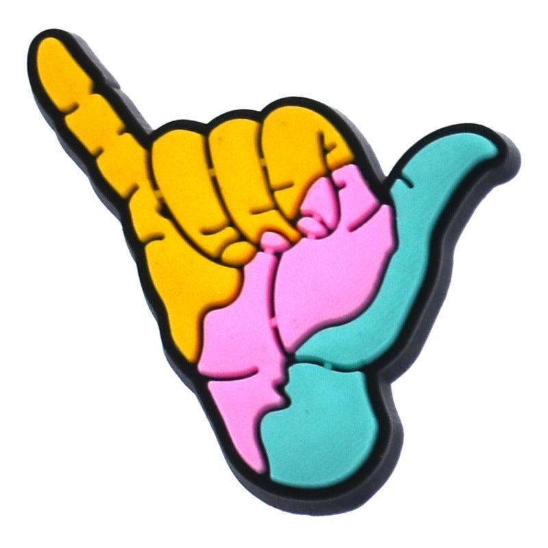 Wholesale 100pcs Summer Soft Rubber DIY Shoe Flower Decorative Buckle Accessories