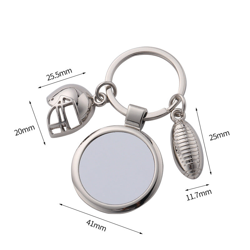 Wholesale Baseball  Football Hockey Ball Sports Series Metal Keychain