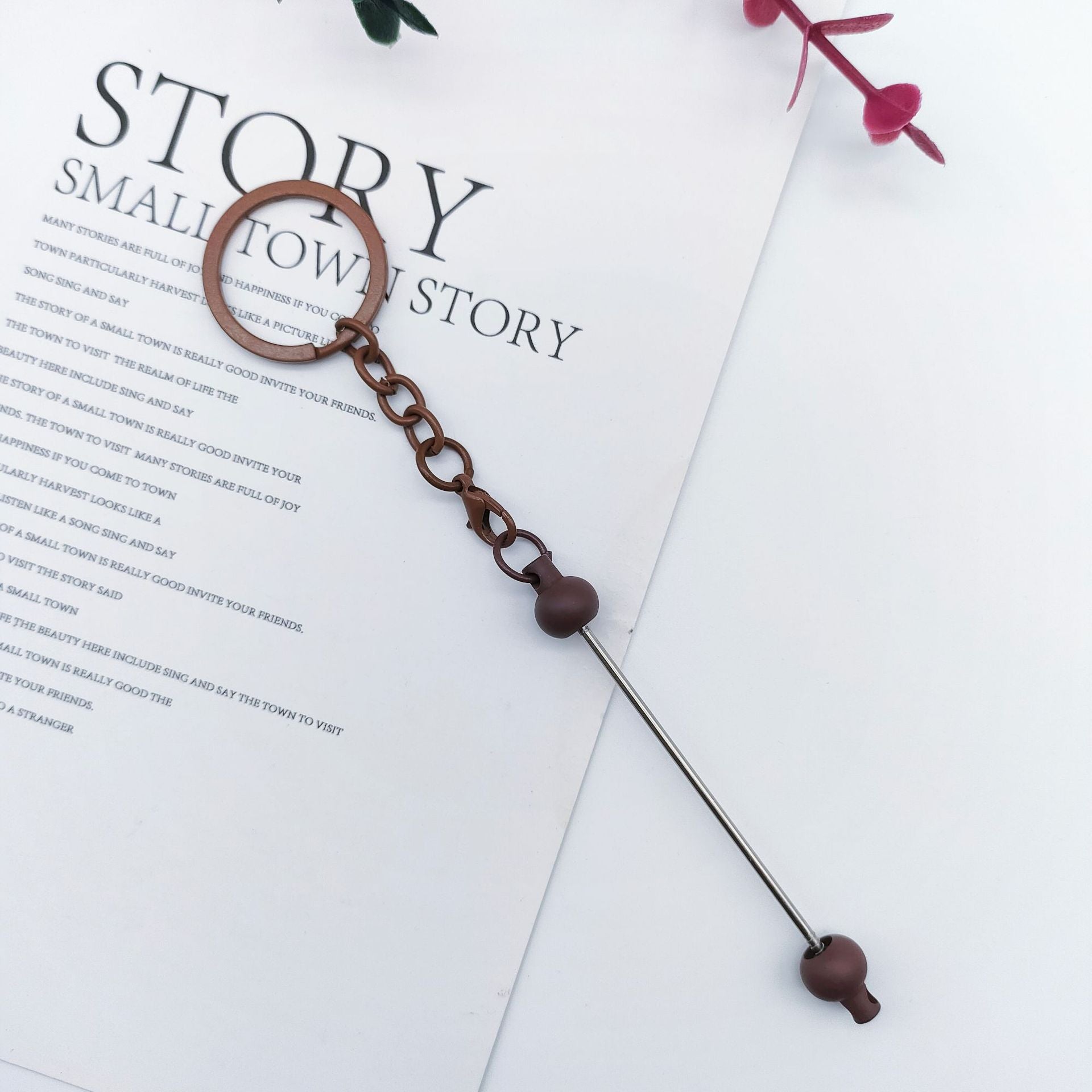 Wholesale DIY Bead Multi Colored Square Buckle Round Buckle Creative Personality Metal Keychains