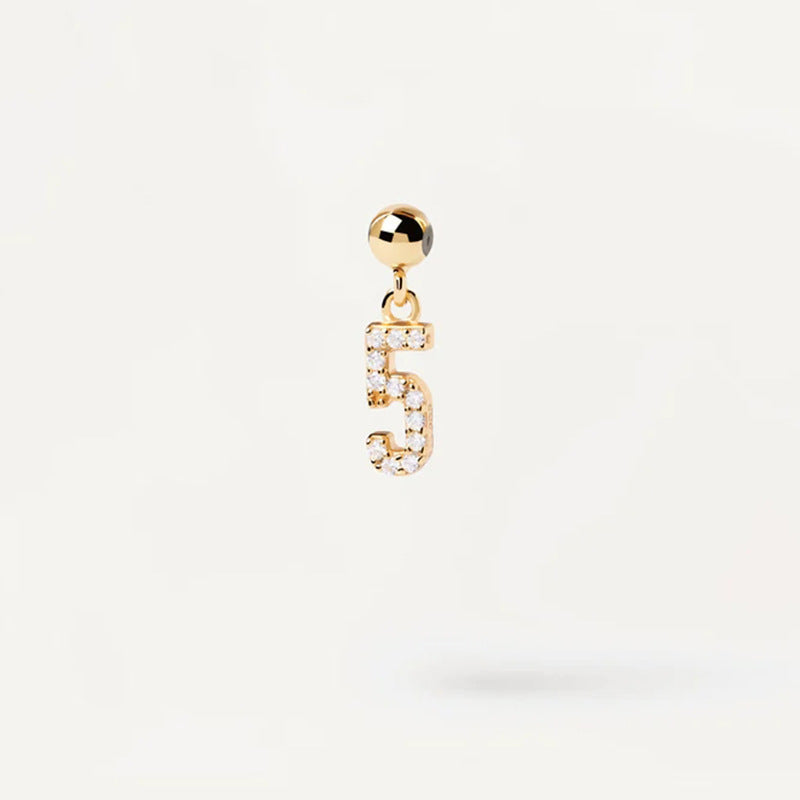 Collares de la serie de números de bricolaje de plata al por mayor S925 S925