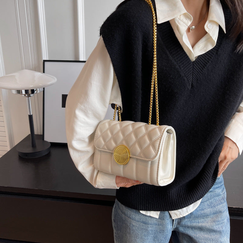 Wholesale 2023 Lingge Chain PU Single Shoulder Crossbody Bag