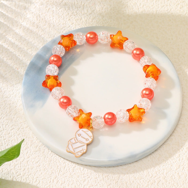Wholesale  Halloween Pumpkin Orange Bracelet