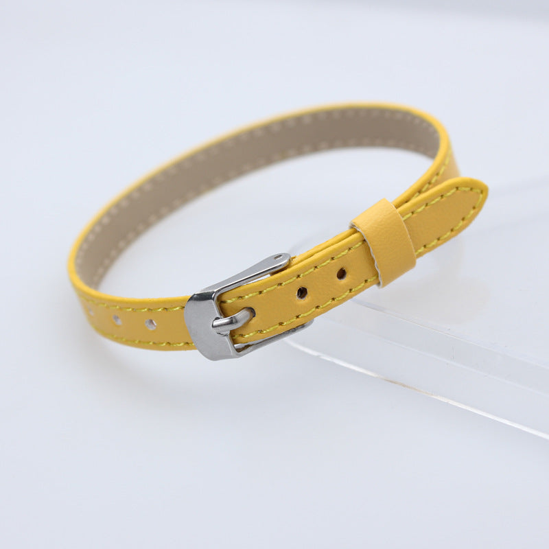 Wholesale  8mm imitation leather car line wrist strap