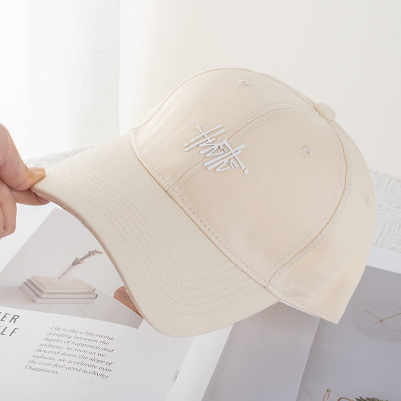 Wholesale Solid Color Offset Printing Art Letter Baseball Cap