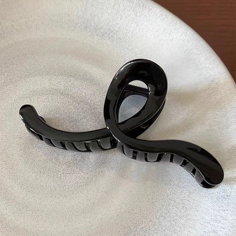 Wholesale Geometric Line Plastic Frosted Hair Clips