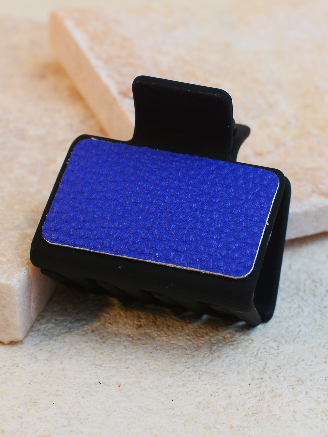 Wholesale Solid Color PU Leather Hairpin Shark Clip