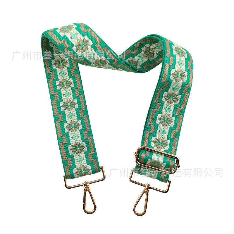Wholesale Ethnic Style Crossbody Personalized Versatile Polyester Jacquard Adjustable Replacement Shoulder Strap