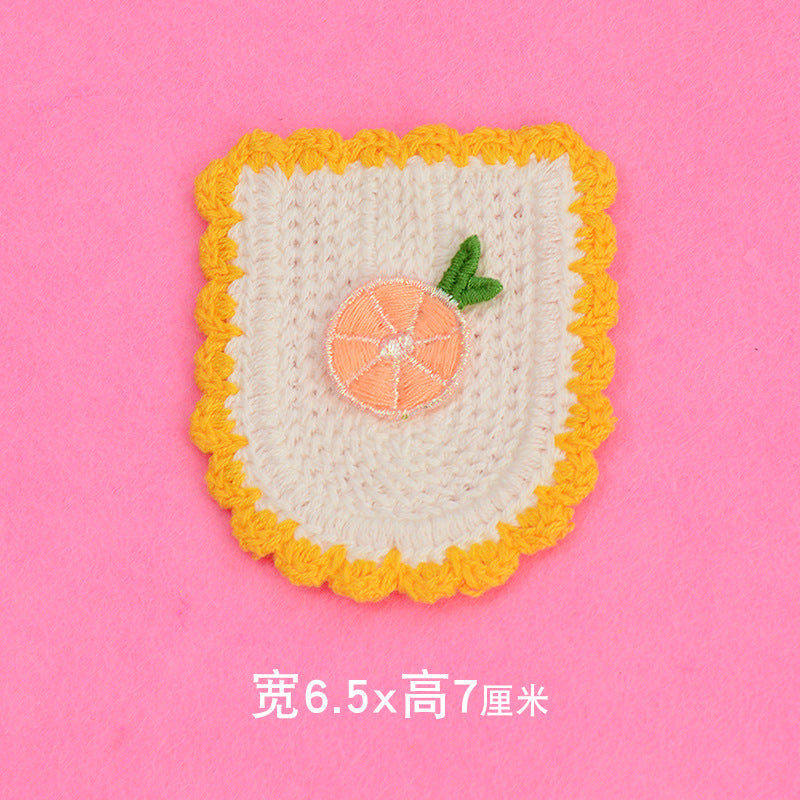Wholesale Cute Cartoon Embroidered Fabric Patches With Floral And Fruit Designs For Clothing And Bags