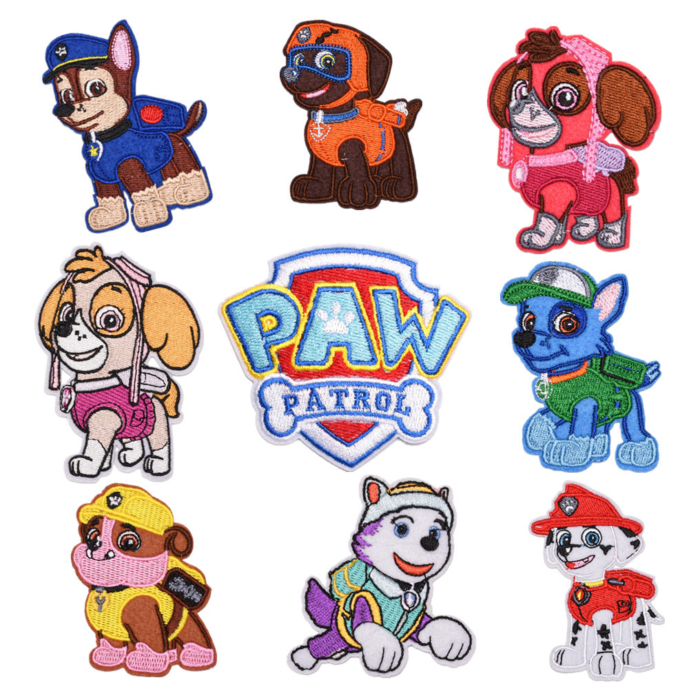 Wholesale Cute Puppy Embroidery Patches 23 Styles Cartoon Cloth Patch Set For Clothing Bags Towels Kids DIY Repair Decor Chic Fashion Accessory
