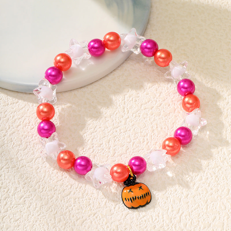 Wholesale  Halloween Pumpkin Orange Bracelet