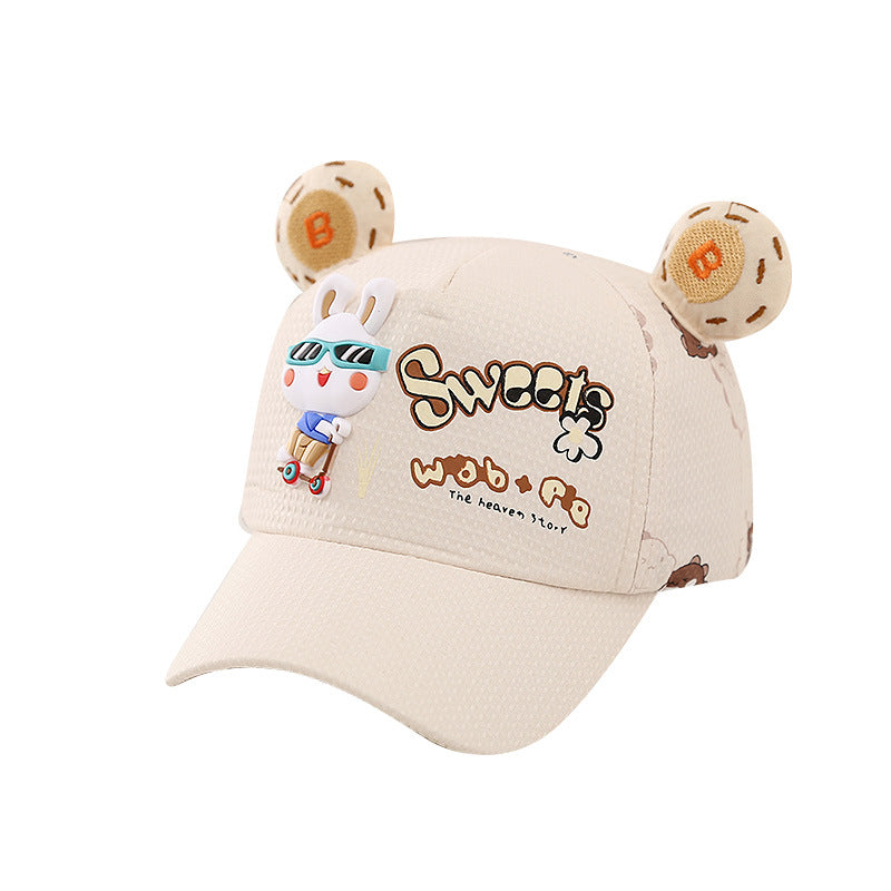 Wholesale Sweet Glasses Bunny Ears Sun Hat
