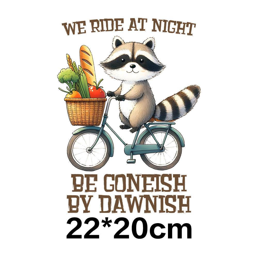 Wholesale 10pcs Fun Raccoon  UV DTF Ready to Press Transfers Wraps