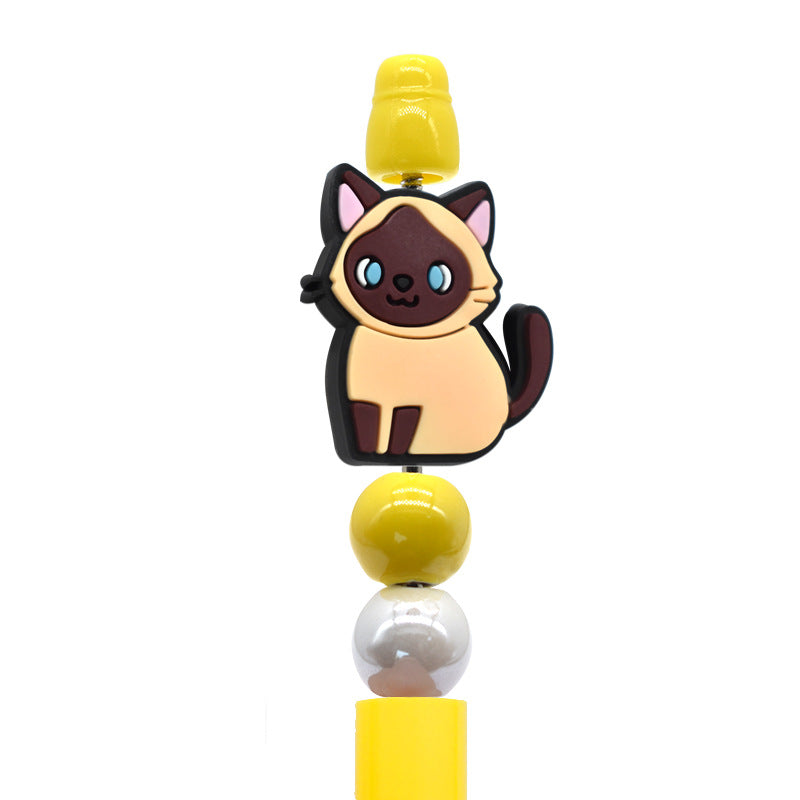 Wholesale  Random 100pcs/pack   Cartoon pet cat beads  Focal Beads