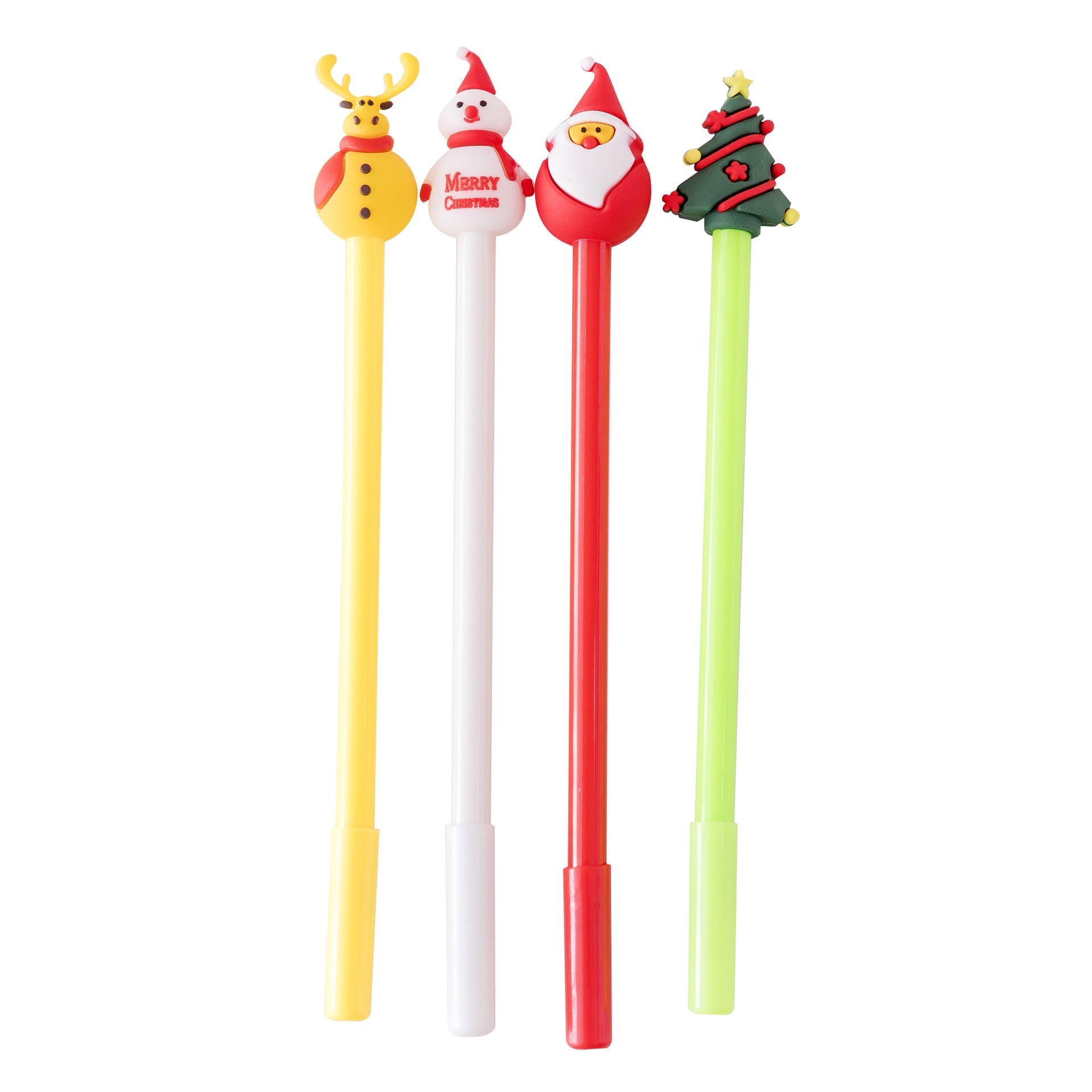 Wholesale Christmas Cartoon Plastic Rollerball Pen