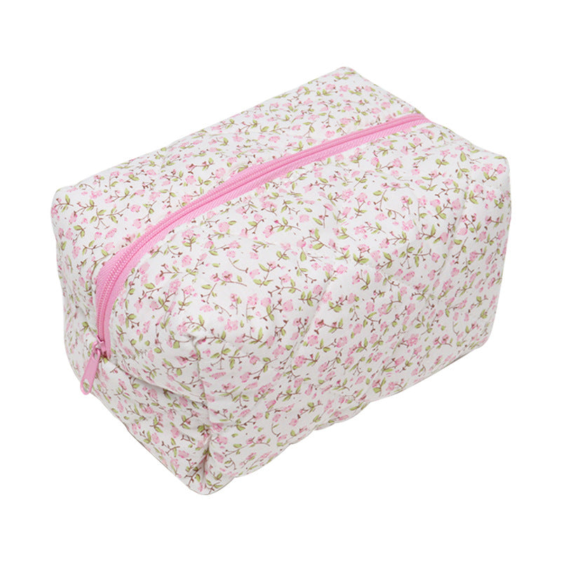 Wholesale Small Fresh Floral Makeup Large Capacity Storage Bag