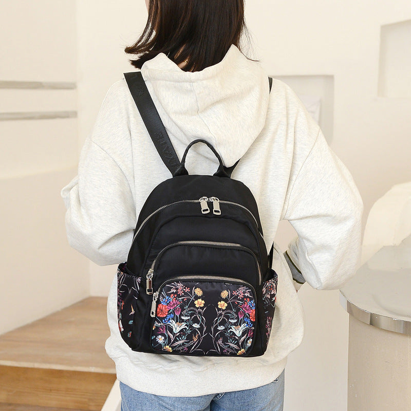 Wholesale Nylon Ethnic Wind Leaf Elephant Lightweight Backpack