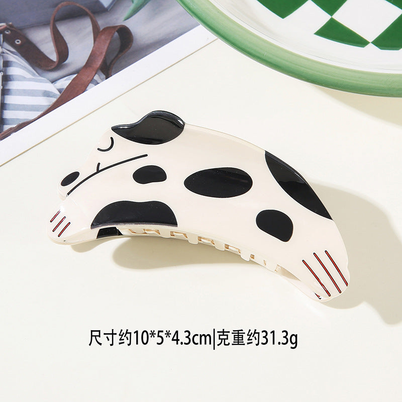 Wholesale Chic Panda Design PVC Hair Gripper Clip Handmade Women S Everyday Styling Accessory