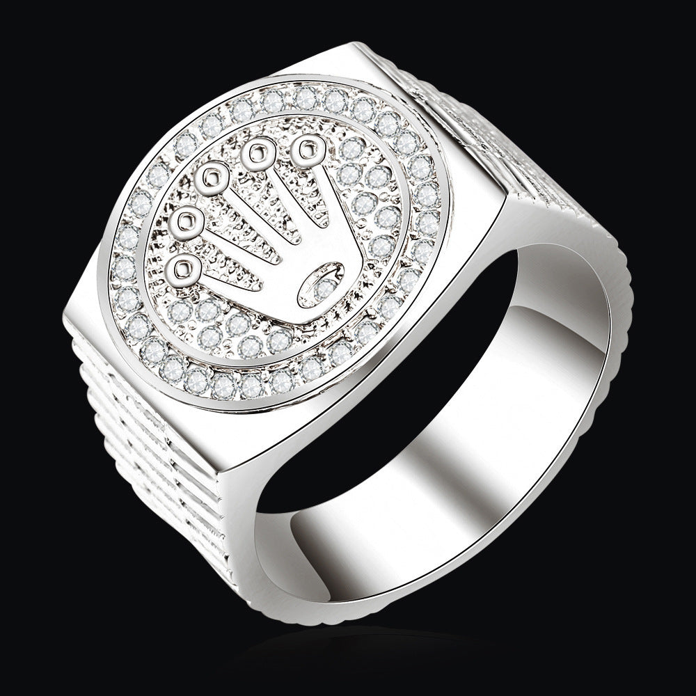 Wholesale Hip Hop Cross Alloy Ring