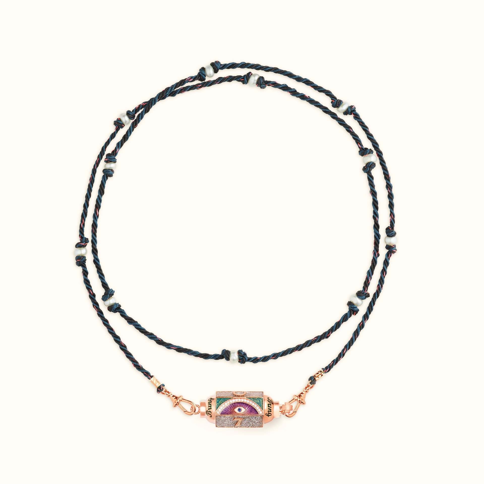 Wholesale Valentine's Day Colorful Tarot Necklace Design Star Eyes Gold Plated Color-preserving Necklace