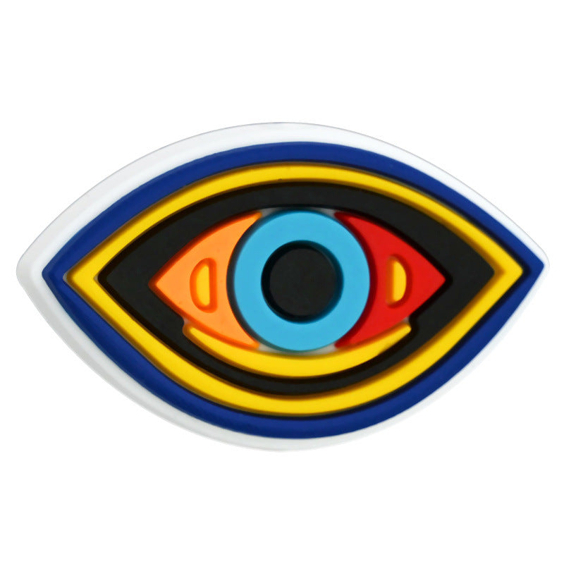 Wholesale  Random 100pcs/pack Oil painting series with string beads   Focal Beads