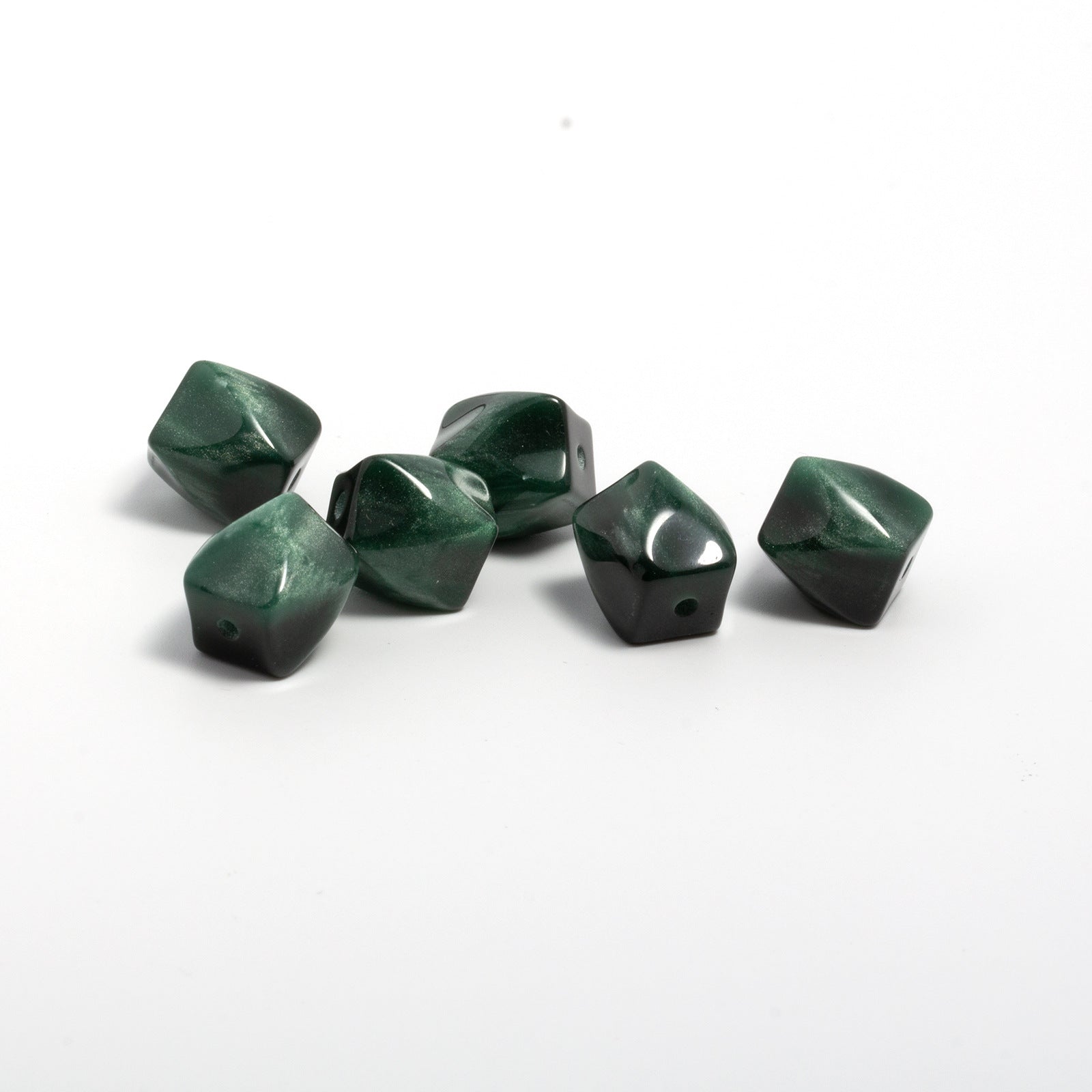 Wholesale 50pcs 10mm octagonal resin beads