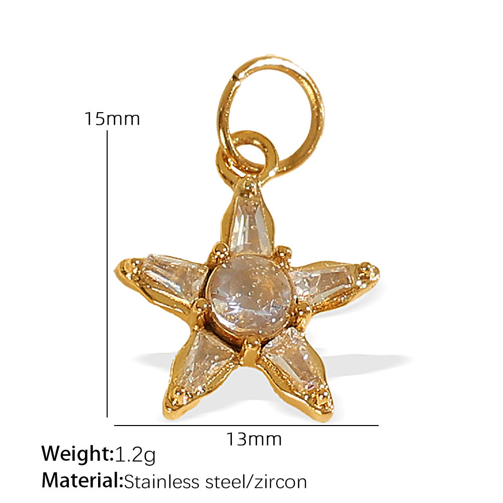 Wholesale Diverse diamond studded stainless steel necklace pendant accessories